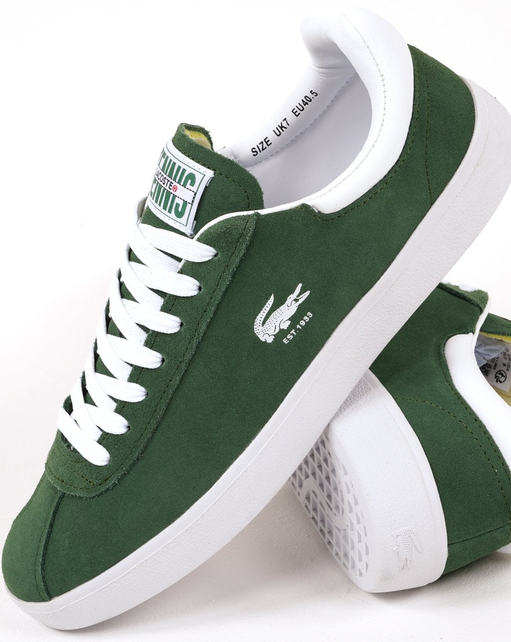 Lacoste Baseshot Sneakers Dunkelgrün/Weiß