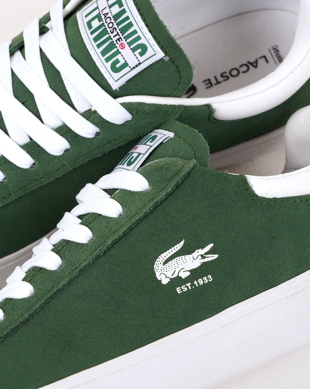 Lacoste Baseshot Sneakers Dunkelgrün/Weiß