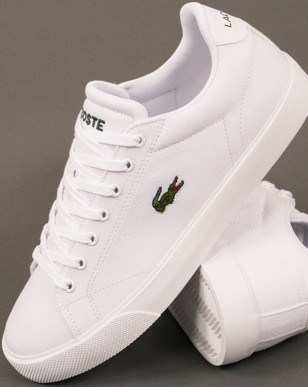 Lacoste – Lerond Set – Weiße Canvas-Sneaker