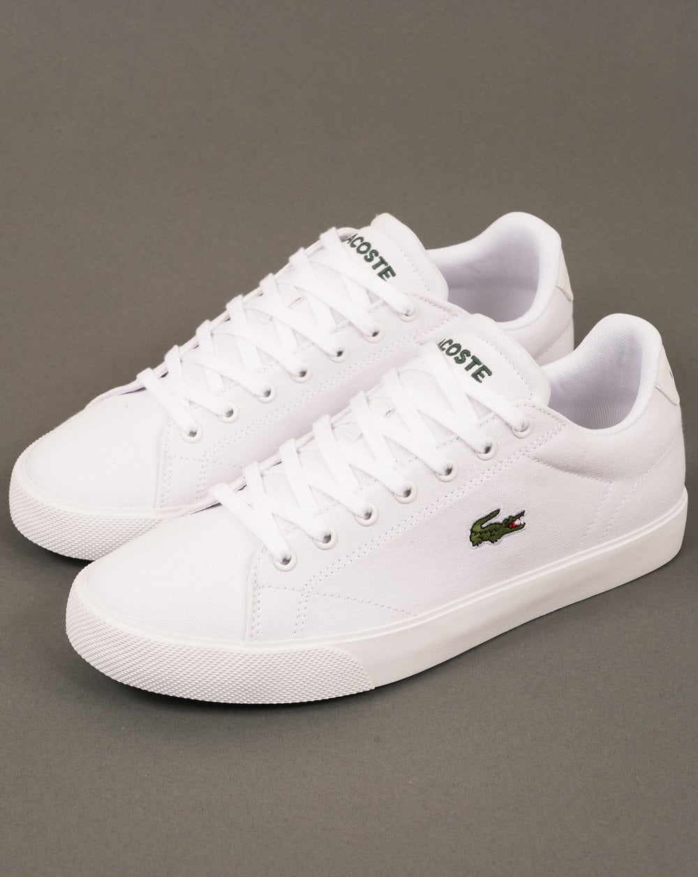 Lacoste – Lerond Set – Weiße Canvas-Sneaker