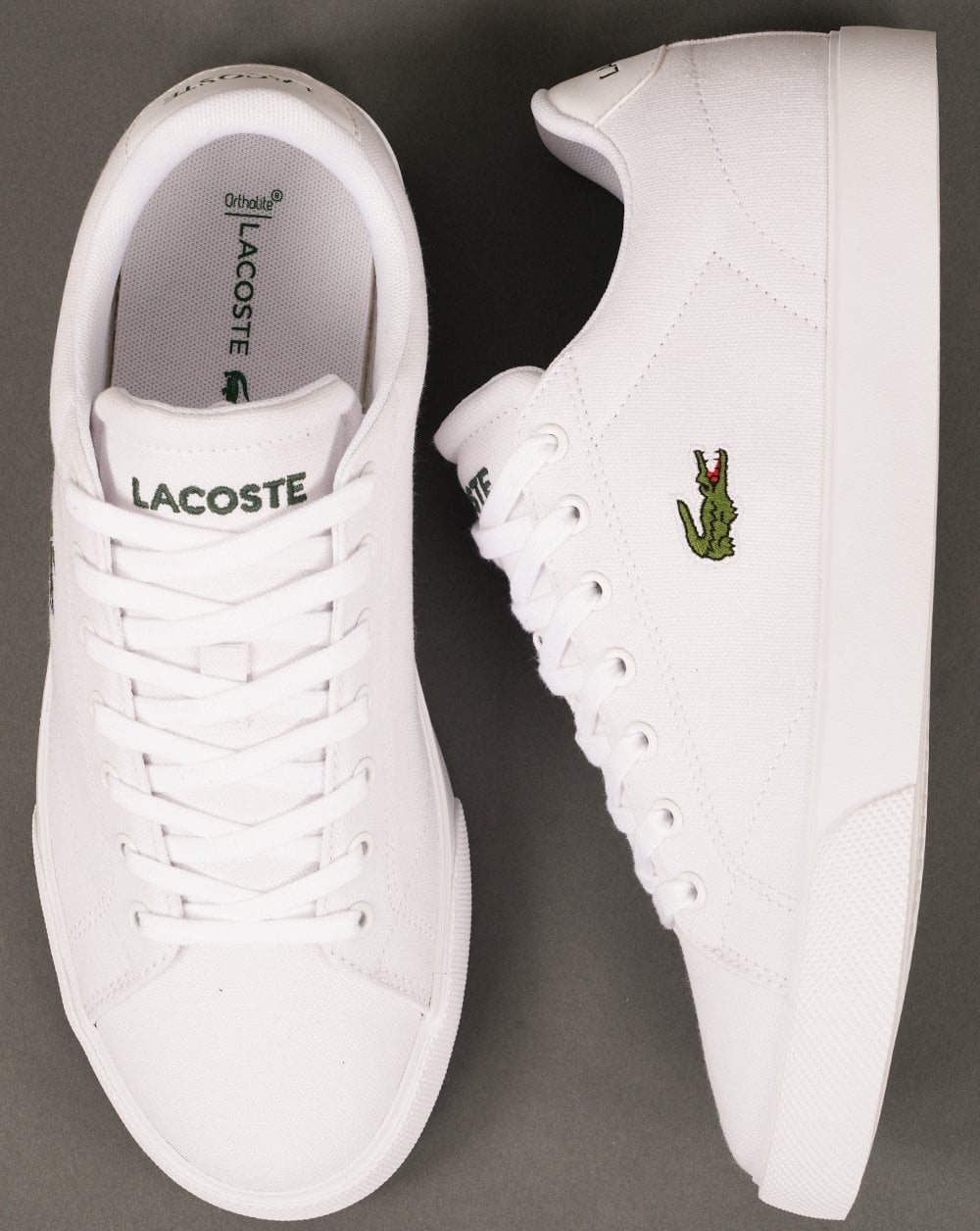 Lacoste – Lerond Set – Weiße Canvas-Sneaker