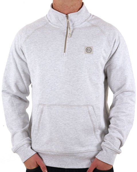 Marshall Artist Foundation 1/4 Zip Sweat Snow Marl