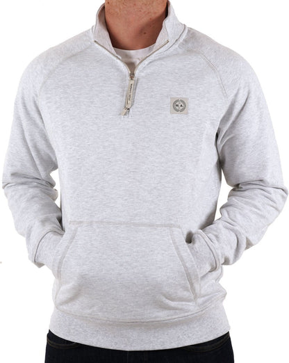 Marshall Artist Foundation – Sweatshirt mit 1/4-Reißverschluss, Schneemeliert