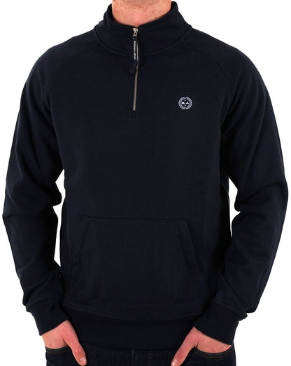 Marshall Artist Foundation – Sweatshirt mit 1/4-Reißverschluss in Marineblau