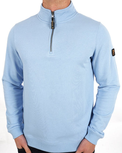 Patrick Harlem 1/4 Zip Sweatshirt Himmelblau