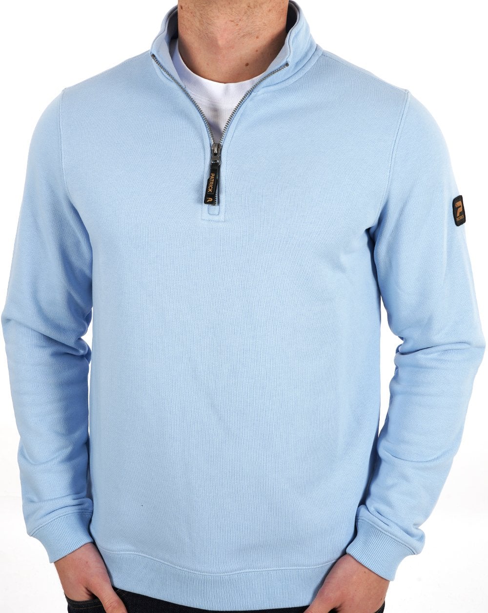 Patrick Harlem 1/4 Zip Sweatshirt Himmelblau