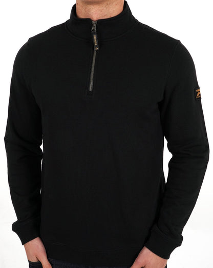 Patrick Harlem 1/4 Zip Sweatshirt Schwarz