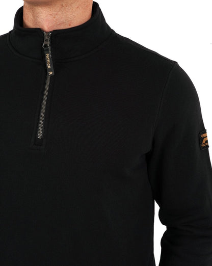 Patrick Harlem 1/4 Zip Sweatshirt Schwarz