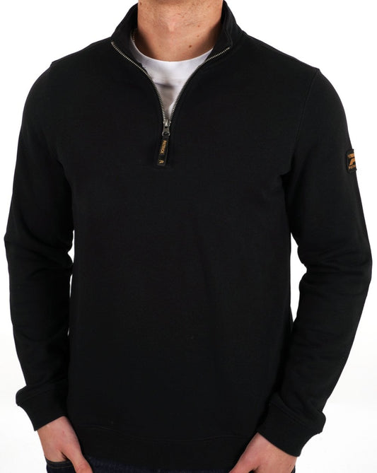 Patrick Harlem 1/4 Zip Sweatshirt Schwarz