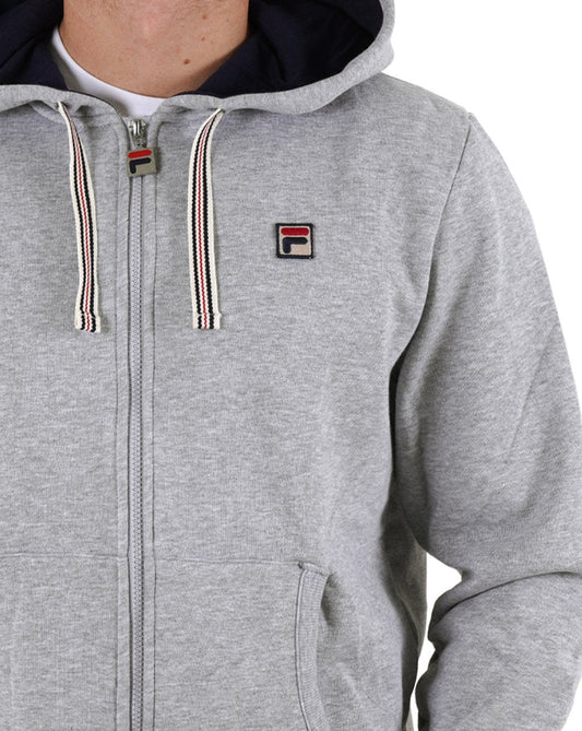 Fila Vintage Fila Vintage Tenconi Hoodie Hellgrau meliert