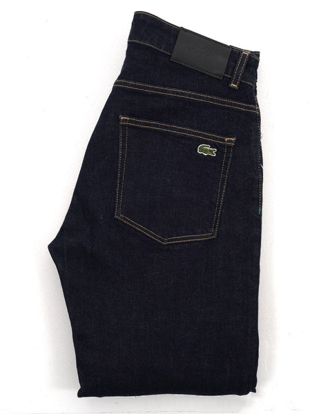 Lacoste Slim Fit Indigo Jeans Washed Rinse