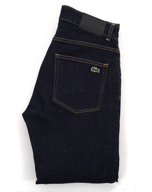 Lacoste Lacoste – Slim Fit – Indigoblaue Jeans mit verwaschener Spülung