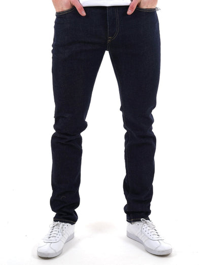 Lacoste – Slim Fit – Indigoblaue Jeans mit verwaschener Spülung