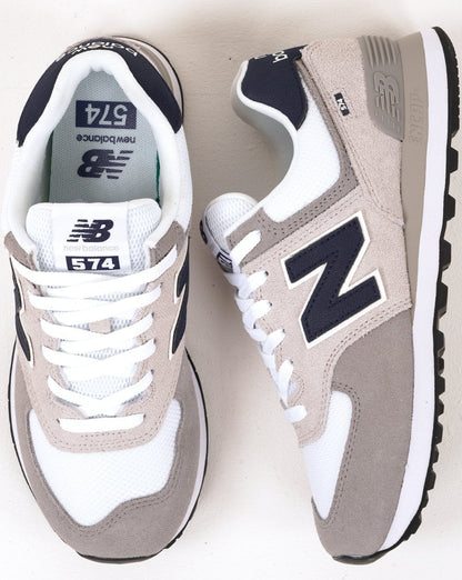 New Balance 574 Trainer Grau / Weiß / Marine