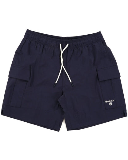 Barbour Ripstop Cargo Badeshorts Marineblau