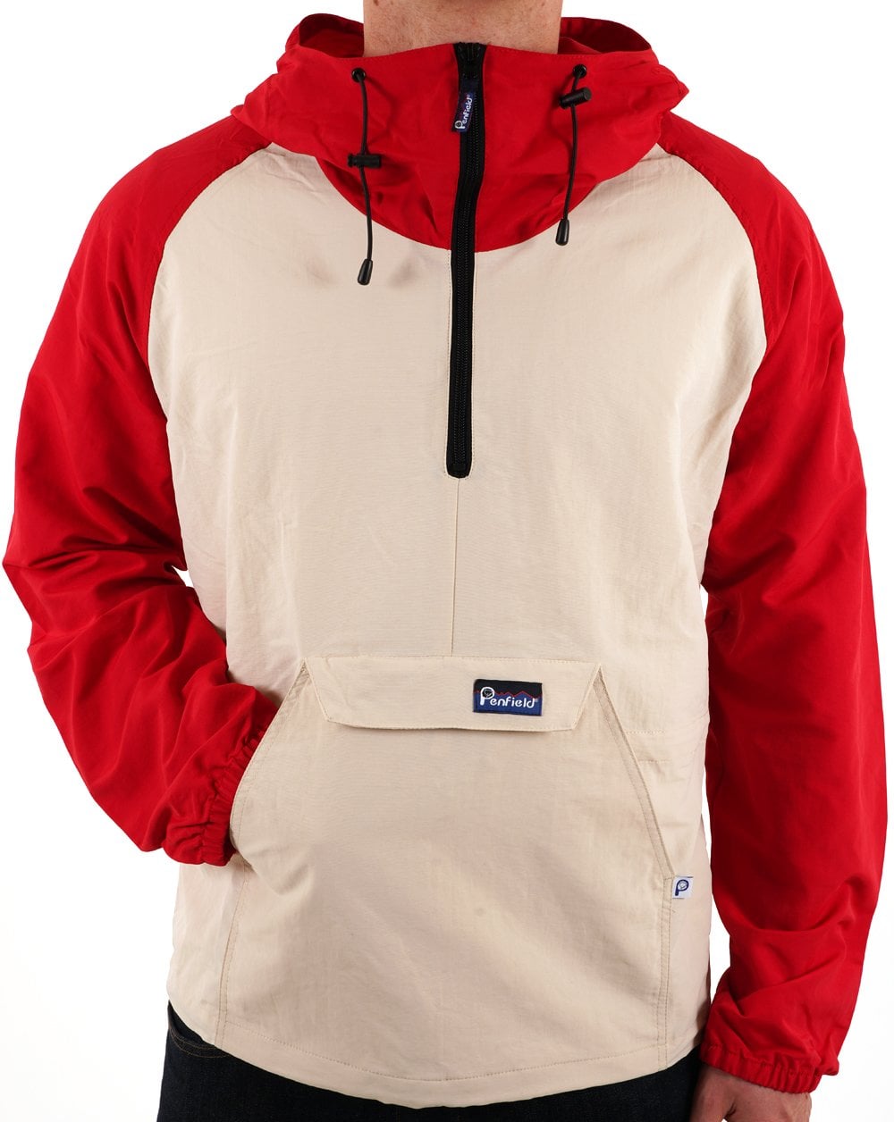 Penfield 50th Anniversary Pac Jac Jacket Anorak Ecru/Red