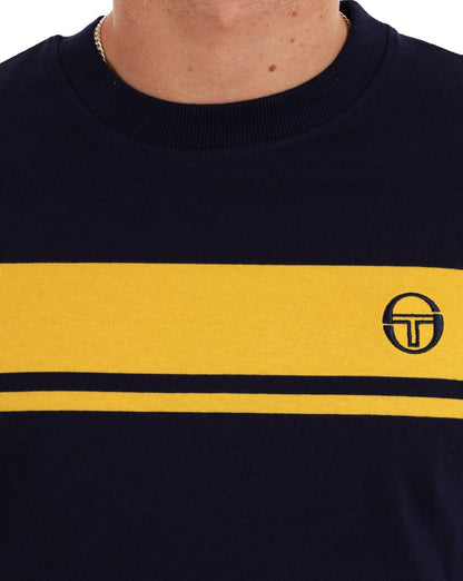 Sergio Tacchini Masters T-Shirt Marineblau/Gelb