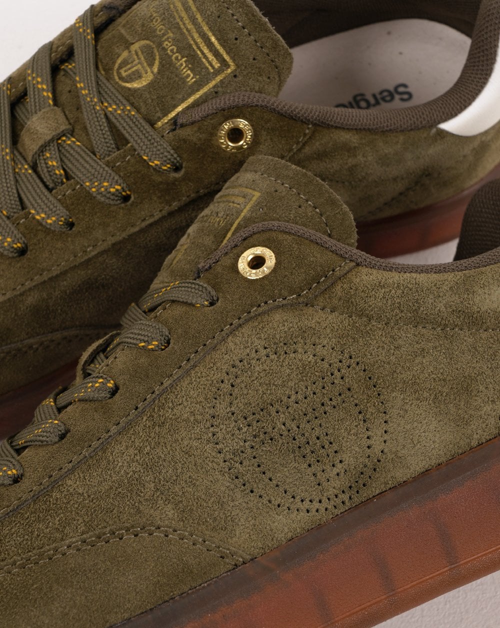 Sergio Tacchini Taormina Wildleder-Trainer Khaki