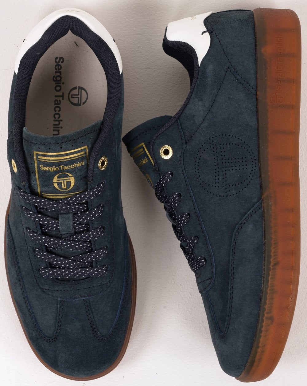 Sergio Tacchini Taormina Wildleder-Trainer, Marineblau