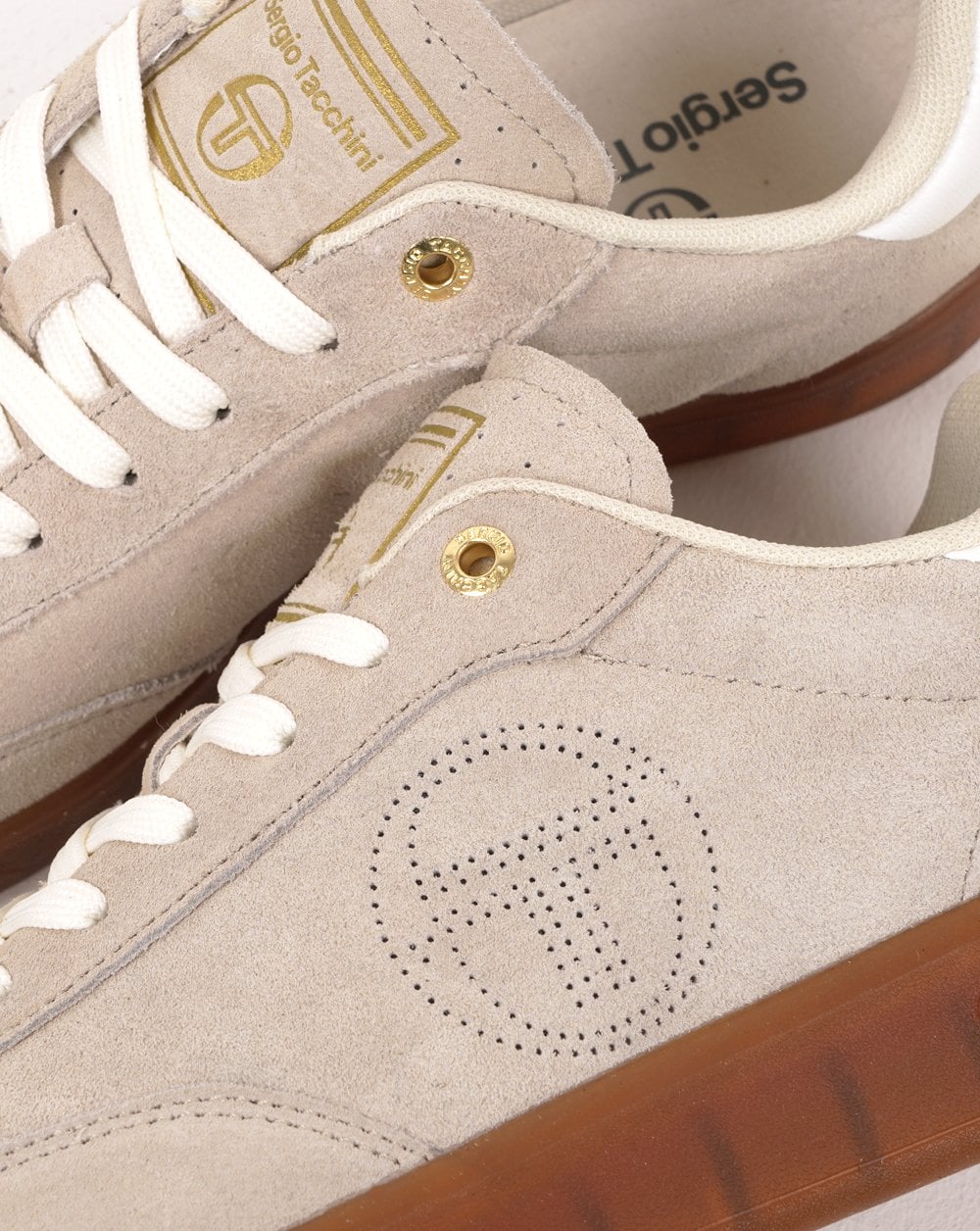 Sergio Tacchini Taormina Wildleder-Trainer Heller Sand