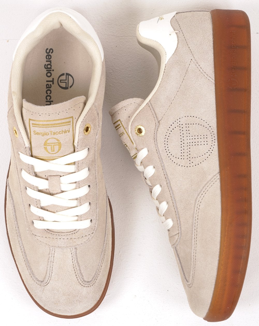Sergio Tacchini Taormina Wildleder-Trainer Heller Sand