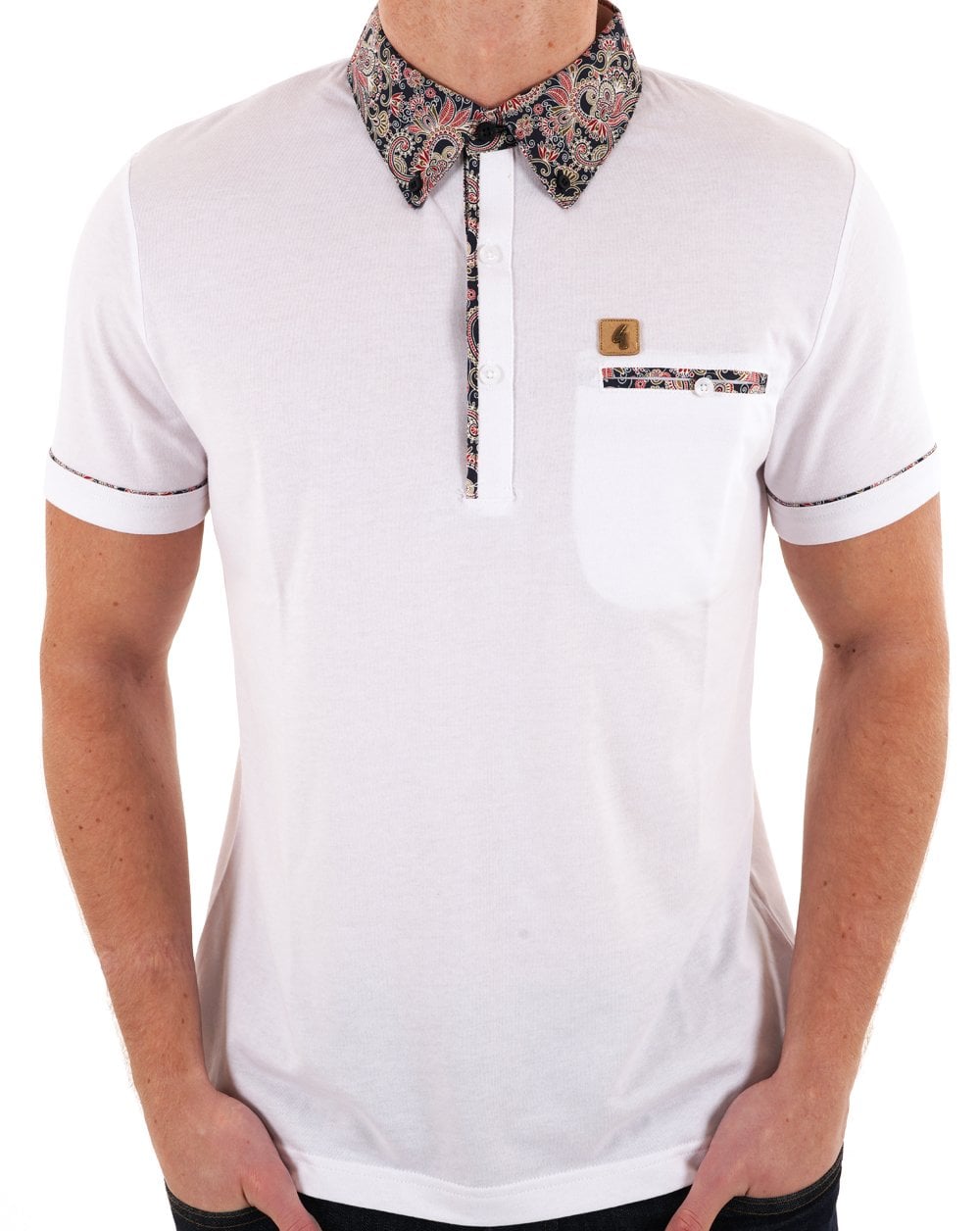 Gabicci Vintage Mooreland Poloshirt Weiß