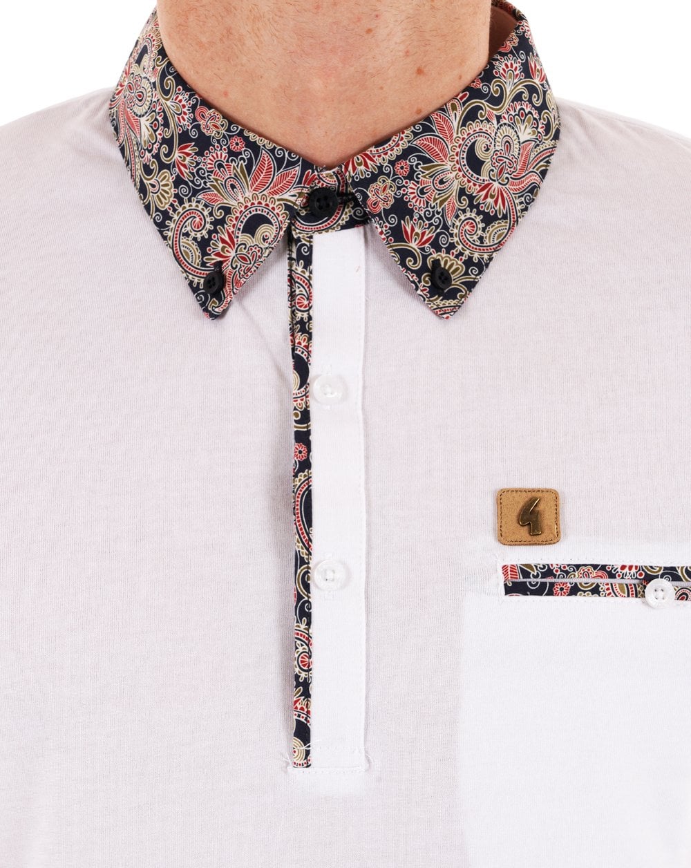 Gabicci Vintage Mooreland Poloshirt Weiß