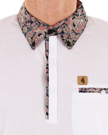 Gabicci Vintage Mooreland Poloshirt Weiß