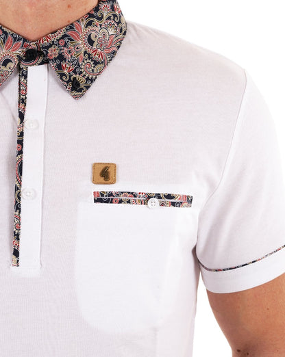 Gabicci Vintage Mooreland Poloshirt Weiß