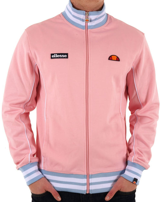 Ellesse – Milan Trainingsjacke, Hellrosa/Himmelblau