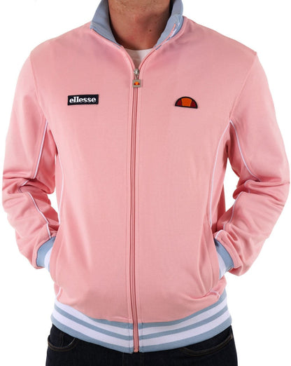 Ellesse – Milan Trainingsjacke, Hellrosa/Himmelblau