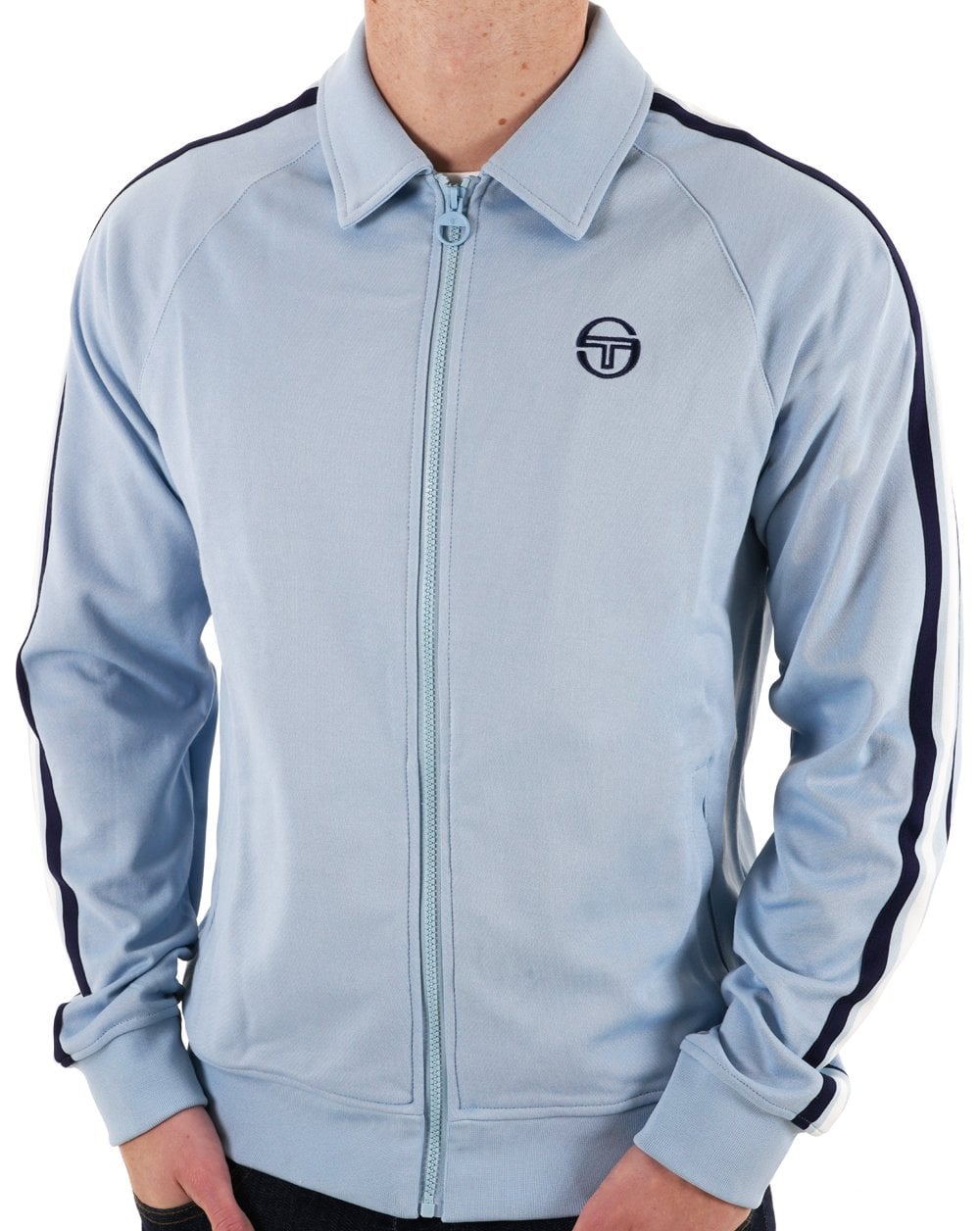 Sergio Tacchini – Renshaw Tape-Trainingsjacke in Himmelsblau
