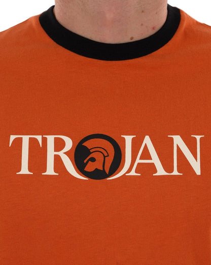 Trojan Helm Logo T-Shirt Orange