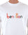 Benetton Embroidered Logo Sweat White/Multi