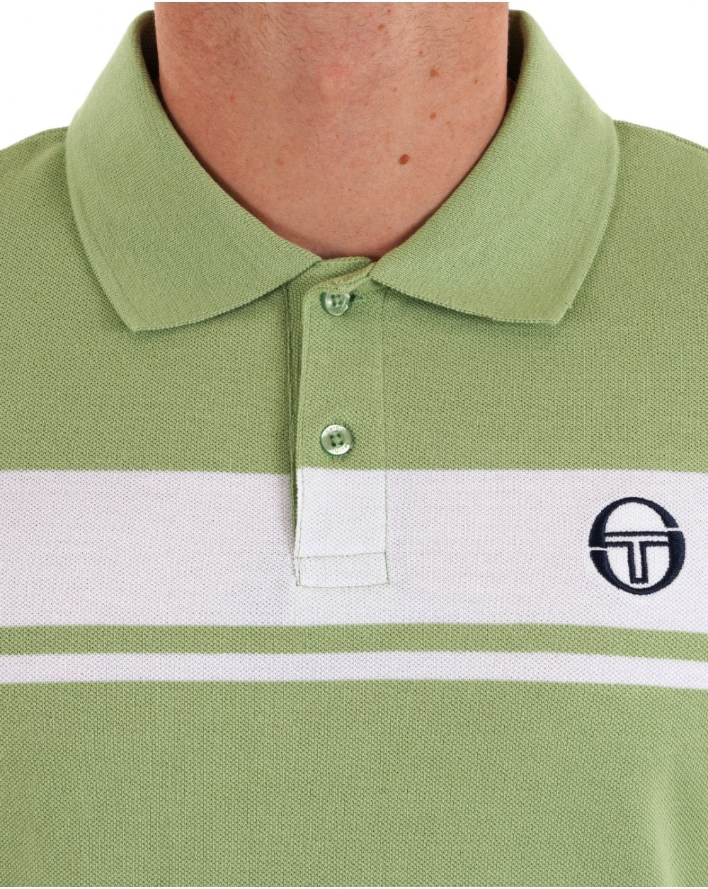 Sergio Tacchini Young Line Poloshirt Grün/Weiß