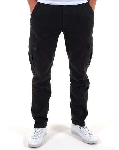 80er Casual Classics Oxford Cargohose Schwarz