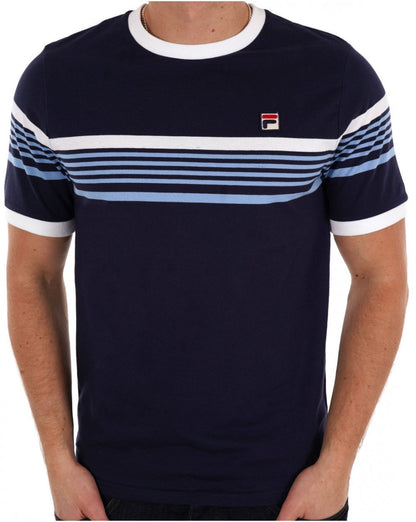 Fila Vintage James T-Shirt Marineblau
