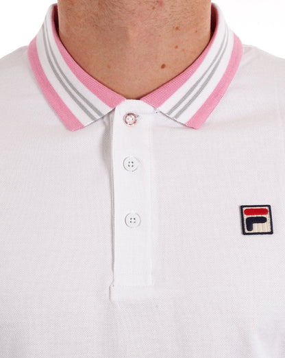 Fila Vintage Tipped Poloshirt Weiß