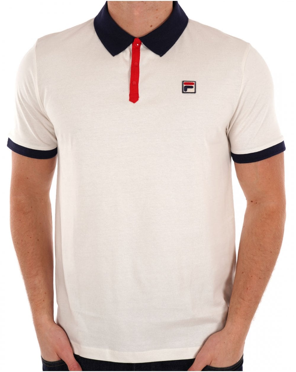 Fila Vintage Panatta Poloshirt Gardenia