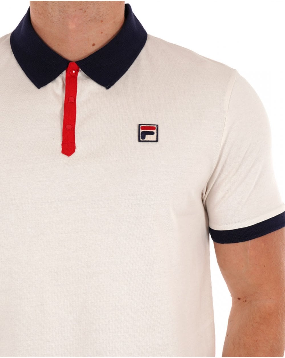 Fila Vintage Panatta Poloshirt Gardenia