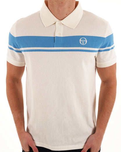 Sergio Tacchini Young Line Poloshirt Gardenia / Azurblau