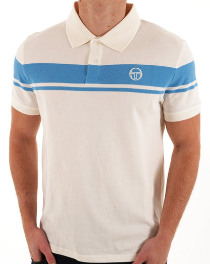 Sergio Tacchini Young Line Poloshirt Gardenia / Azurblau