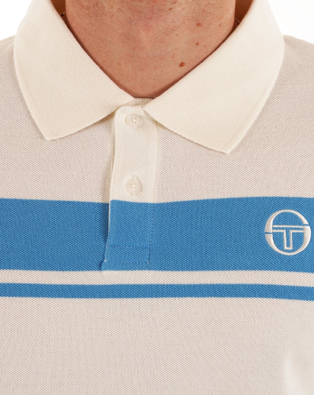 Sergio Tacchini Young Line Poloshirt Gardenia / Azurblau