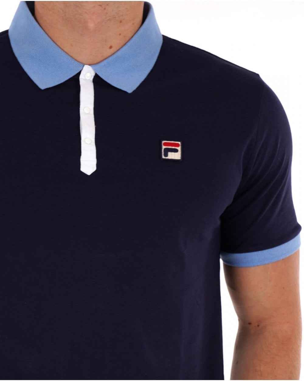Fila Vintage Panatta Poloshirt Marineblau