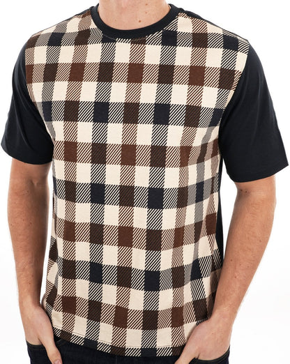 Aquascutum Macro Iconic Front T-Shirt Marineblau