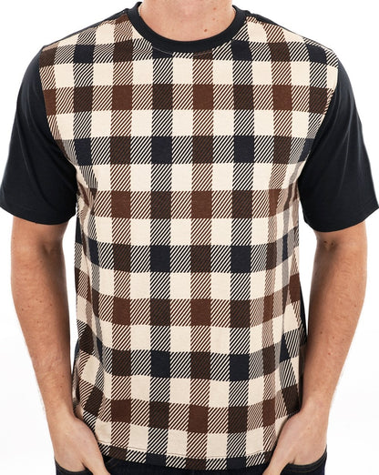 Aquascutum Macro Iconic Front T-Shirt Marineblau