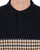Aquascutum Iconic Club Check Insert Polo Shirt Navy