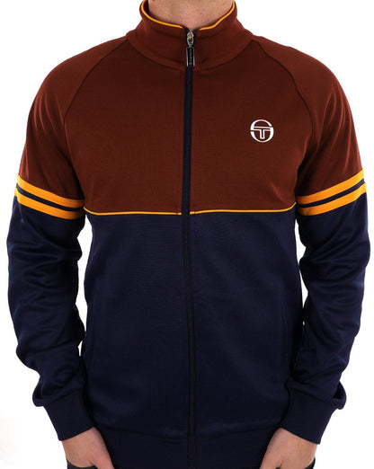 Sergio Tacchini Orion Trainingsjacke Bordeauxrot-Marineblau-Gold