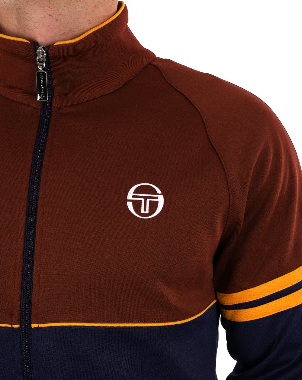 Sergio Tacchini Orion Trainingsjacke Bordeauxrot-Marineblau-Gold