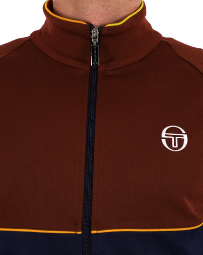 Sergio Tacchini Orion Trainingsjacke Bordeauxrot-Marineblau-Gold